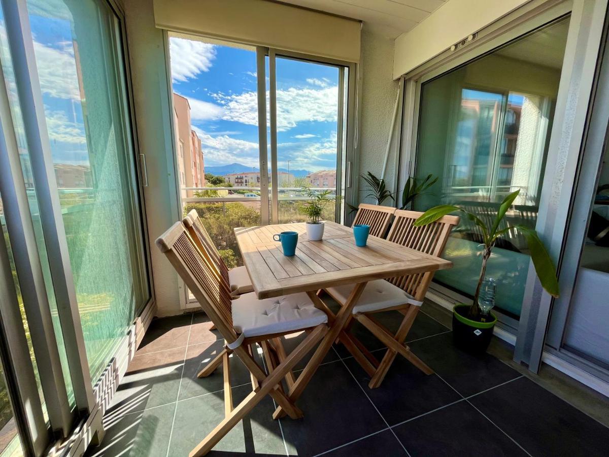Appartement Entre La Lagune Et La Mer Avec Piscine, Direct Plage, Vue Partielle Mer Saint-Cyprien  Zewnętrze zdjęcie